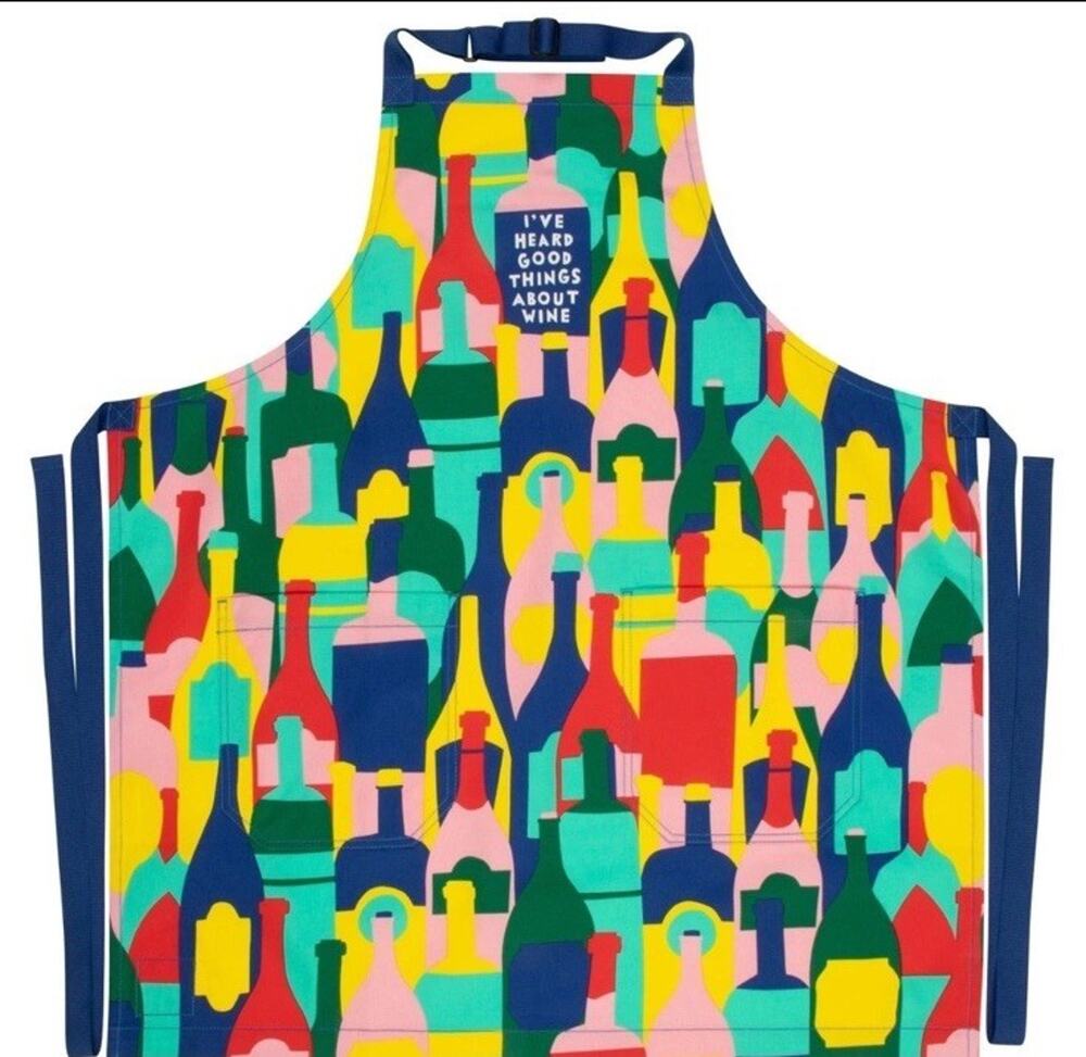 BlueQ I've Heard Good Things About Wine Funny Cooking and BBQ Apron